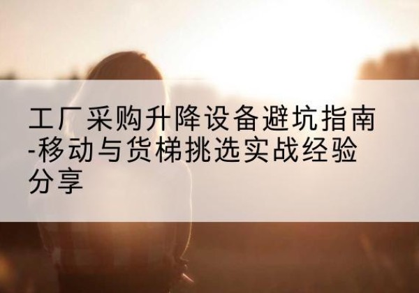 北流移动式升降机怎么选-工厂采购升降设备避坑指南-移动与货梯挑选实战经验分享